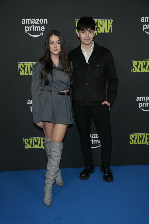 Jan i Sylwia Dąbrowscy na premierze filmu "Szczęsny"