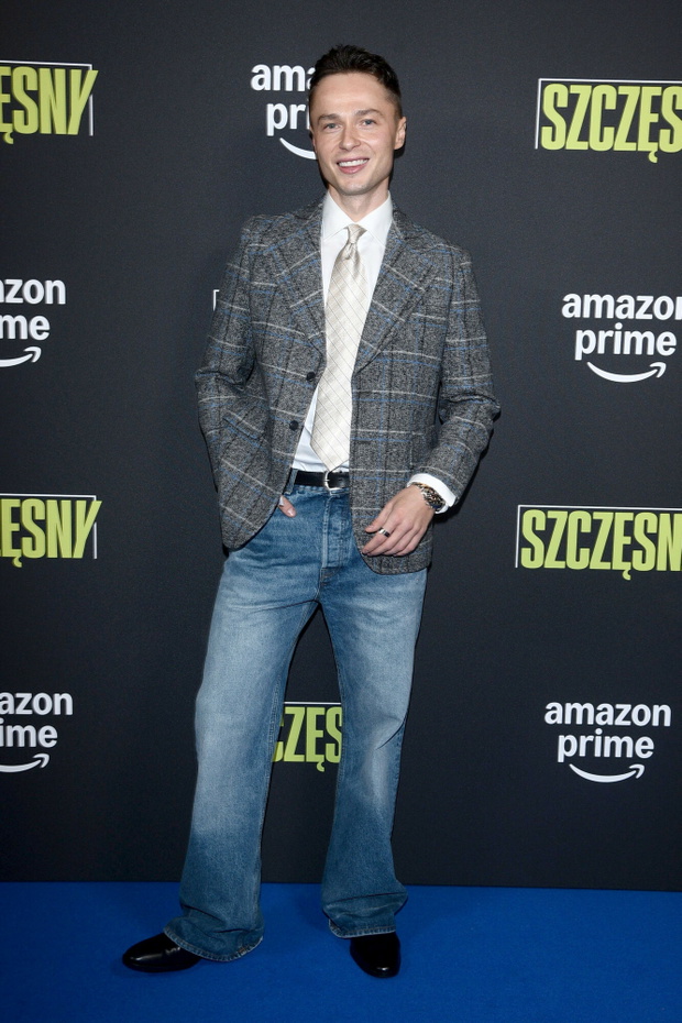 Patryk Pniewski na premierze filmu "Szczęsny"
