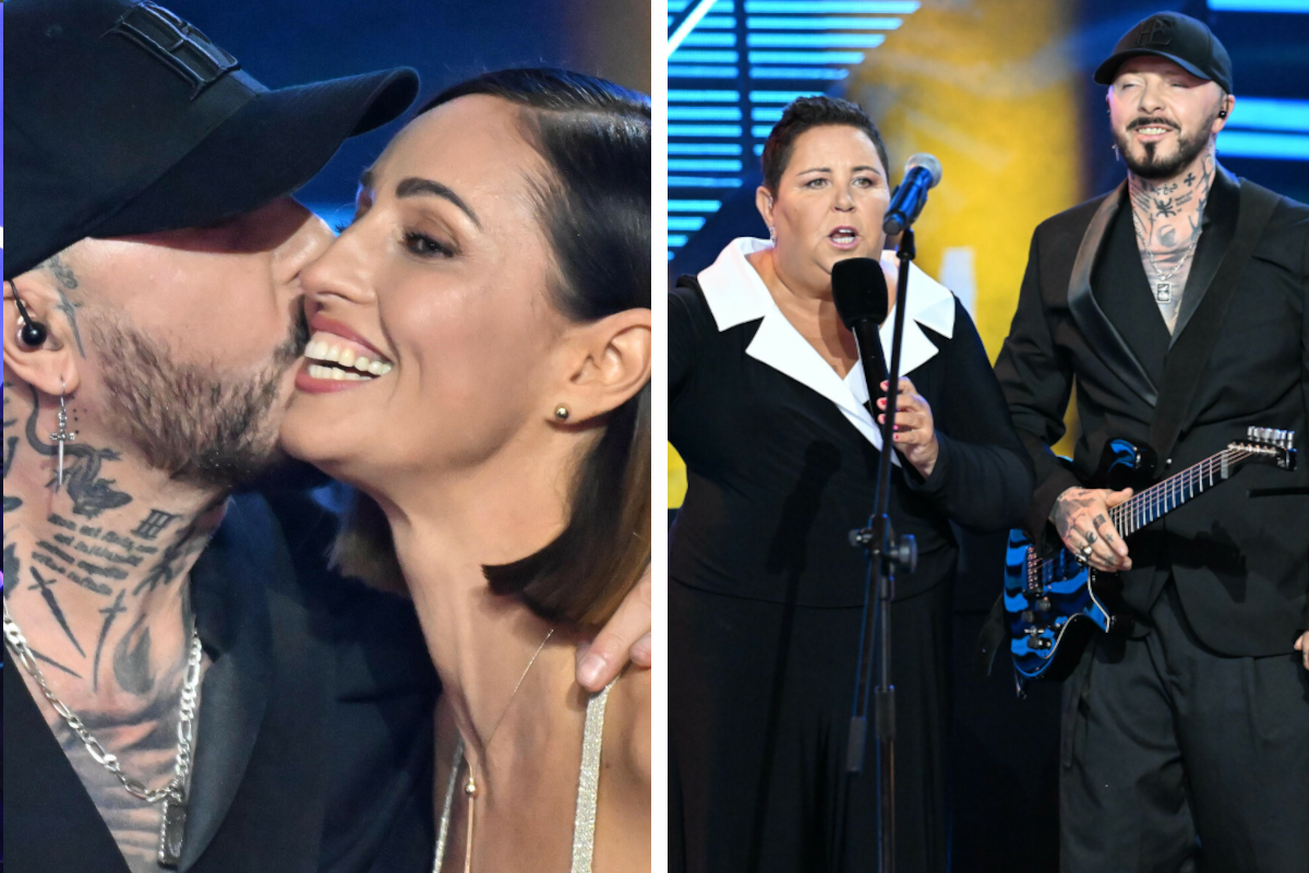 Lider "Blue Cafe" kilka dni temu wziął ślub i już zabrał żonę na scenę w Sopocie. Reakcja Doroty Wellman zaskoczyła publiczność