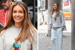Małgorzata Rozenek w dresie wychodzi ze studia Dzień Dobry TVN