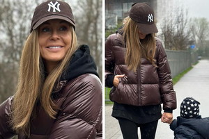 Naturalna Małgorzata Rozenek na spacerze z Heniem w kaloszach za 4 tys. złotych