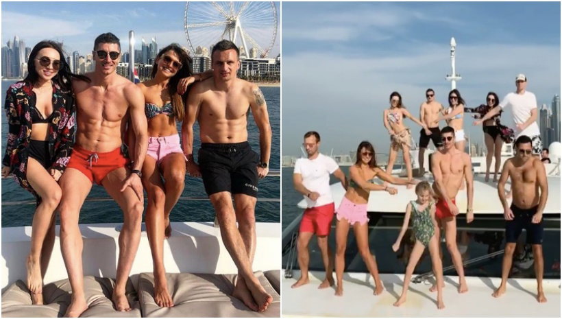 Anna Lewandowska, Robert Lewandowski, Marina, Wojtek Szczęsny, Peszko