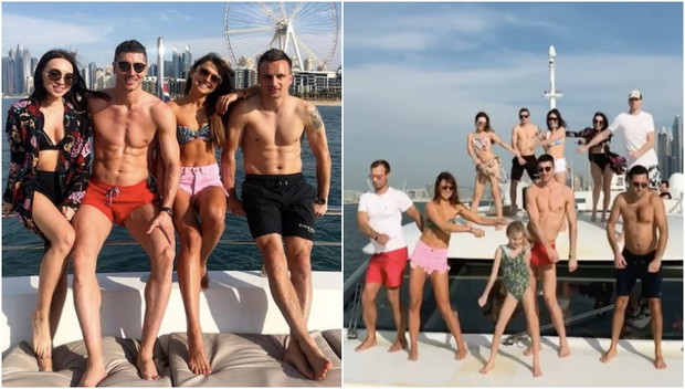 Anna Lewandowska, Robert Lewandowski, Marina, Wojtek Szczęsny, Peszko