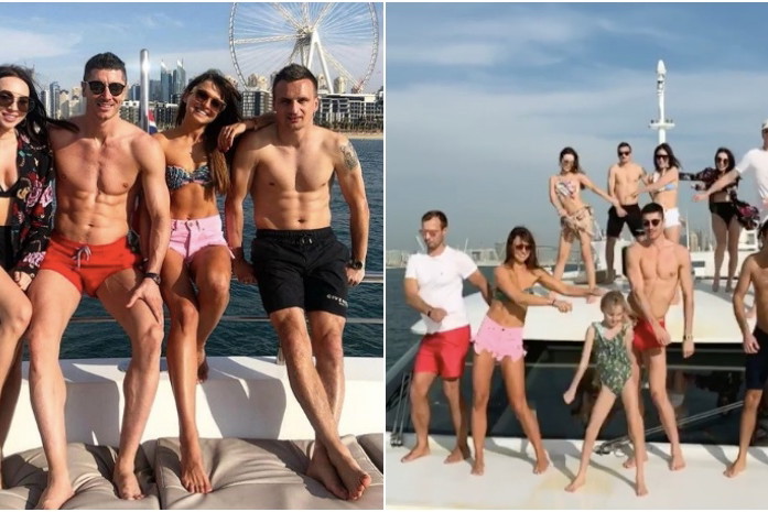 Anna Lewandowska, Robert Lewandowski, Marina, Wojtek Szczęsny, Peszko