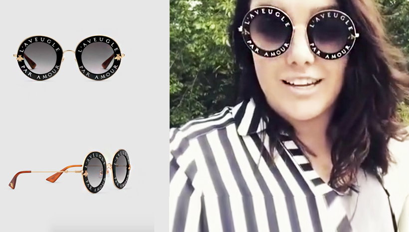 Ewa Farna w okularach Gucci