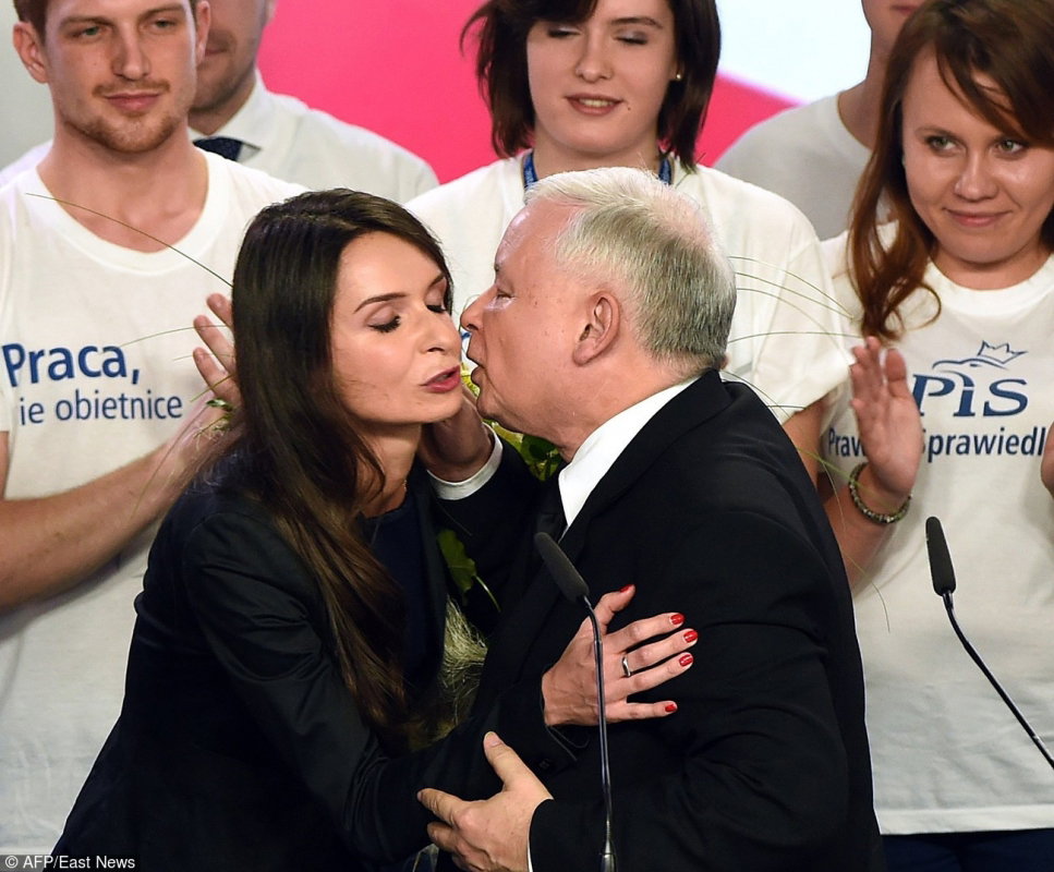 Marta Kaczyńska na wyborze wieczornym PiS