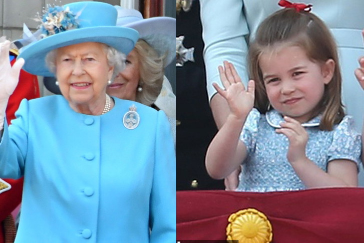 Księżniczka Charlotte i Elżbieta II