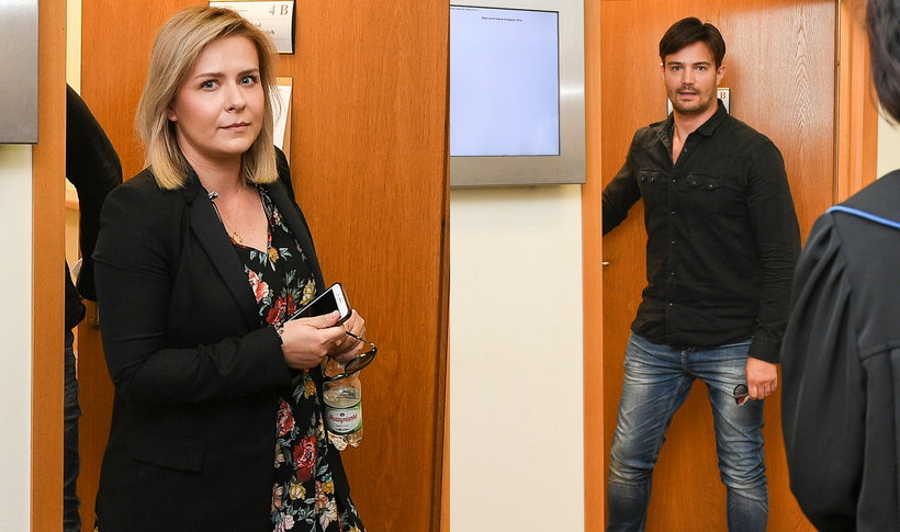 Aneta Zając i Mikołaj Krawczyk w sądzie