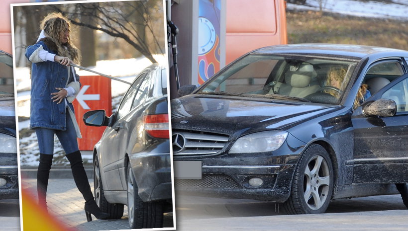 Marcelina Zawadzka tankuje auto za 78 złotych