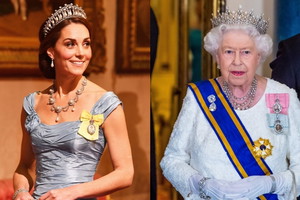 księżna Kate, królowa Elżbieta II
