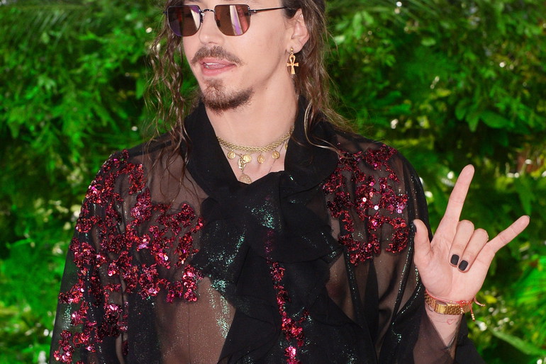 Michał Szpak na premierze płyty Prince'a