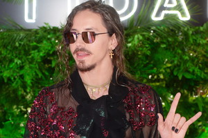 Michał Szpak na premierze płyty Prince'a