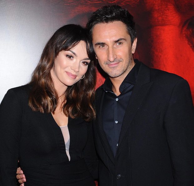 Paulina Krupińska i Sebastian Karpiel-Bułecka na premierze filmu "Ukryta gra"