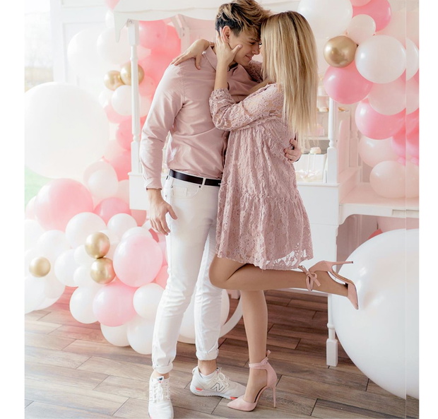 Sylwia Przybysz i Jaś Dąbrowski zorganizowali baby shower