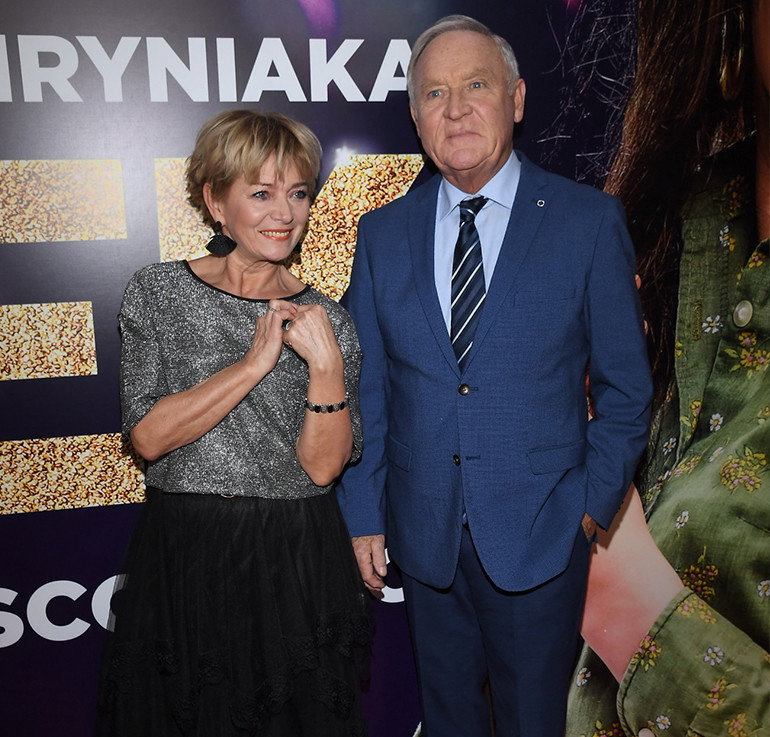 Iwona i Gerard z "Sanatorium Miłości" na premierze filmu "Zenek"
