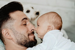 Rafał Maślak z synem