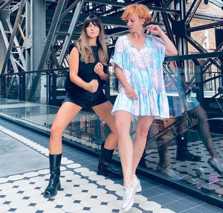 Anna Lewandowska i Katarzyna Zielińska na wizycie u fryzjera