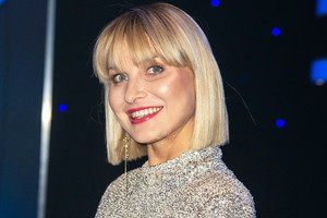 Joanna Moro w cekinowej sukience