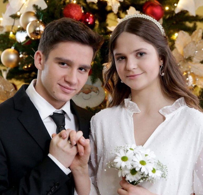 Krystian Domagała i Monika Mielnicka na planie M jak miłość