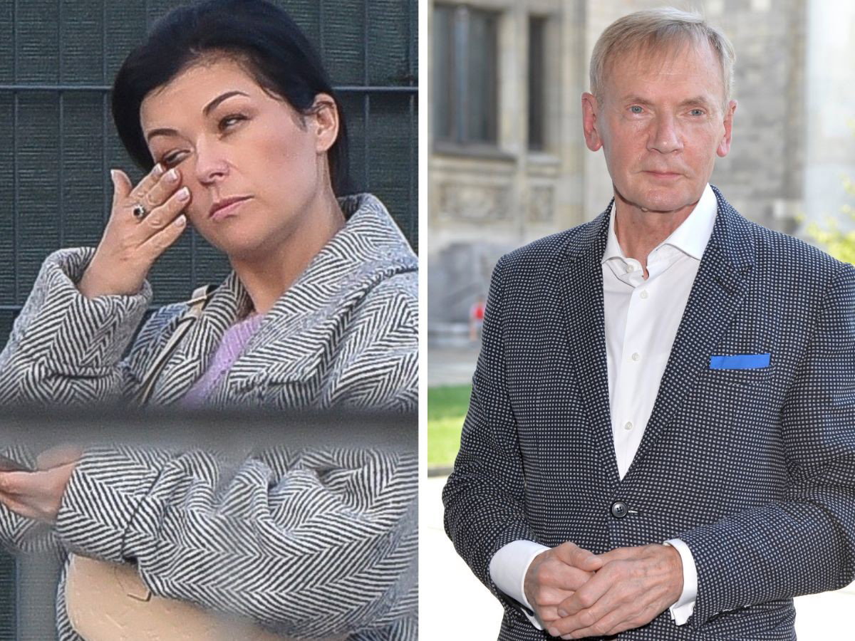 Zapłakana Katarzyna Cichopek żegna serialowego ojca, Andrzeja Precigsa