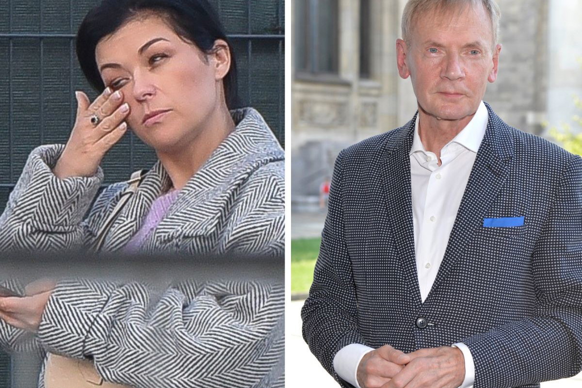 Zapłakana Katarzyna Cichopek żegna serialowego ojca, Andrzeja Precigsa