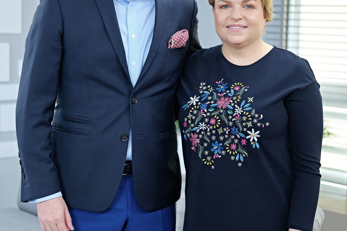 Katarzyna Bosacka z mężem