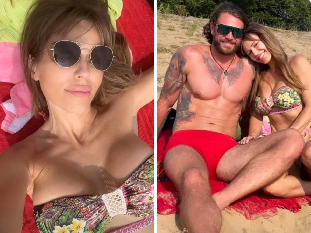Doda i Dariusz Pachut spędzają czas na plaży