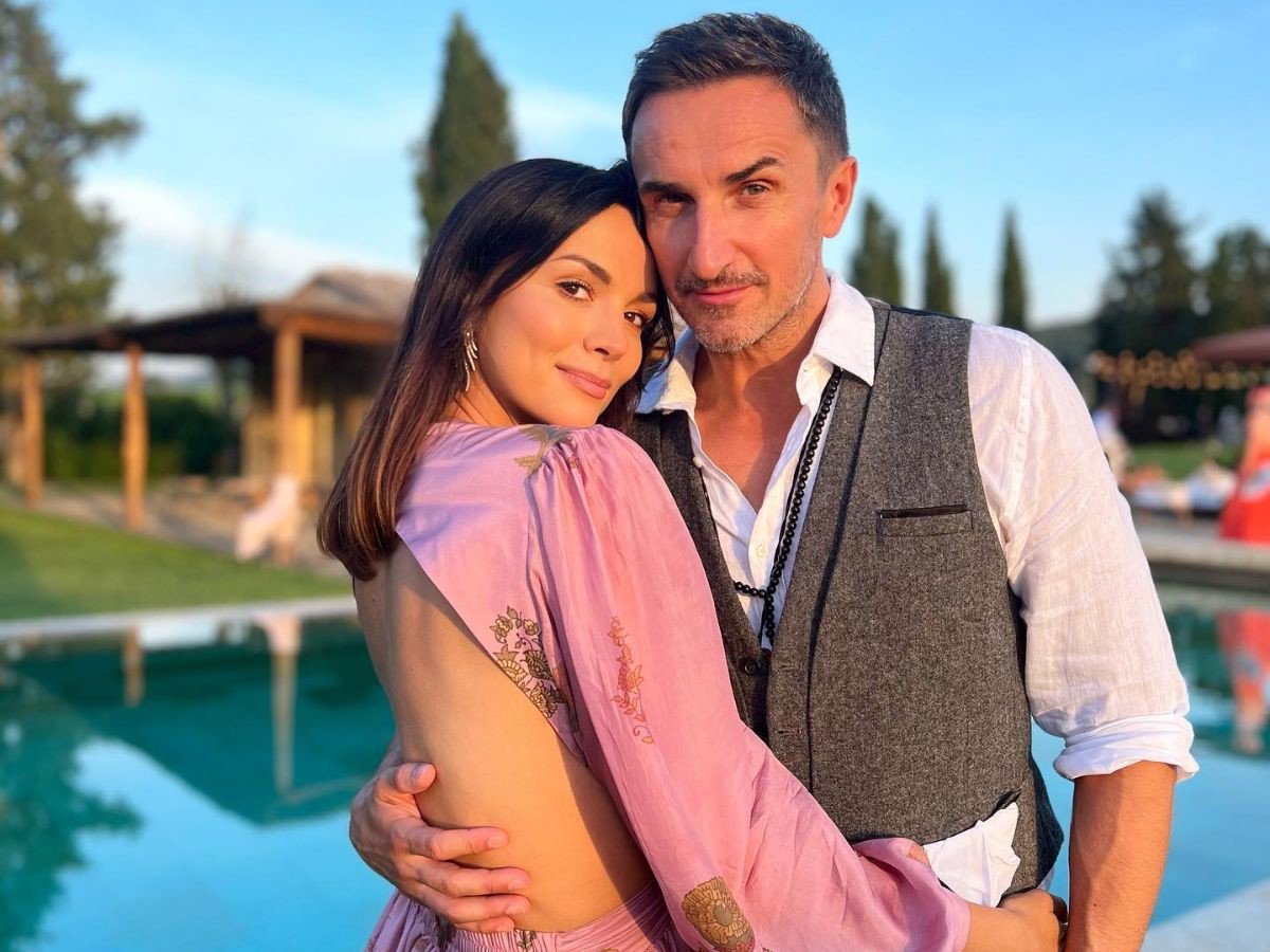 Paulina Krupińska i Sebastian Karpiel-Bułecka na weselu Anny i Roberta Lewandowskich