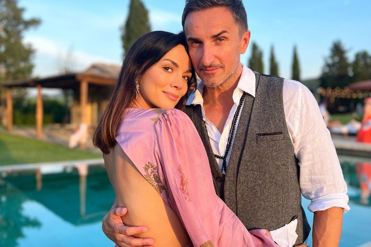 Paulina Krupińska i Sebastian Karpiel-Bułecka na weselu Anny i Roberta Lewandowskich