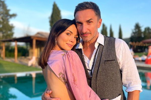 Paulina Krupińska i Sebastian Karpiel-Bułecka na weselu Anny i Roberta Lewandowskich