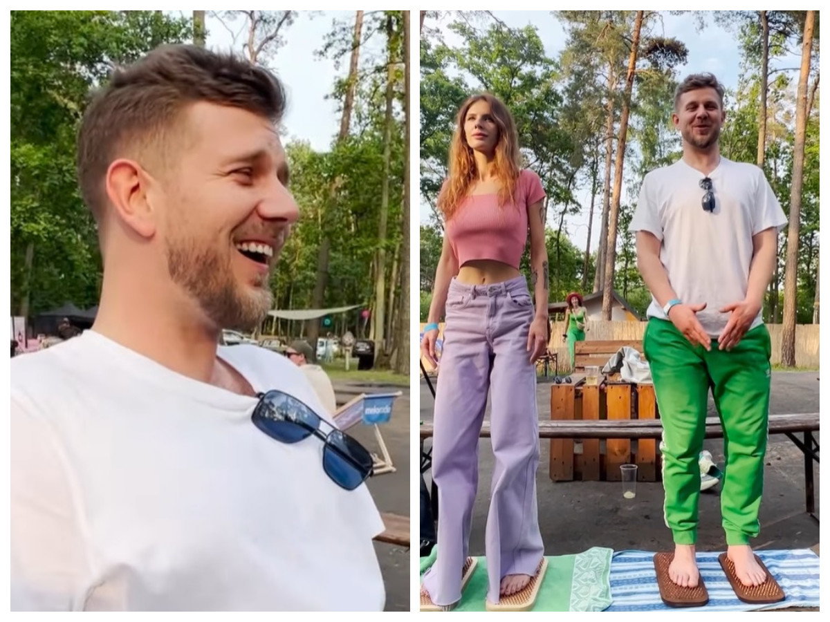 Antoni Królikowski i Izabela wyjechali na leśny festiwal