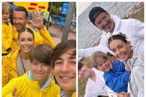 Małgorzata Rozenek z bliskimi w identycznych stylizacjach