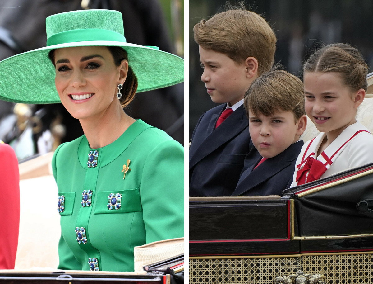 Księżna Kate z dziećmi na paradzie w Londynie
