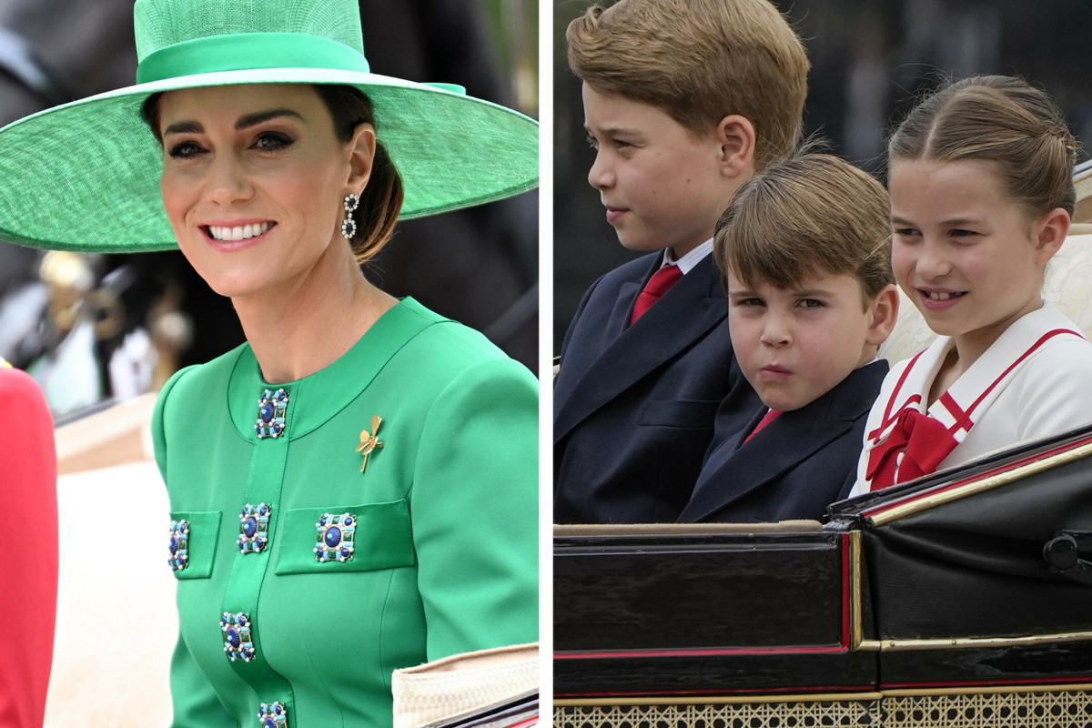 Księżna Kate z dziećmi na paradzie w Londynie