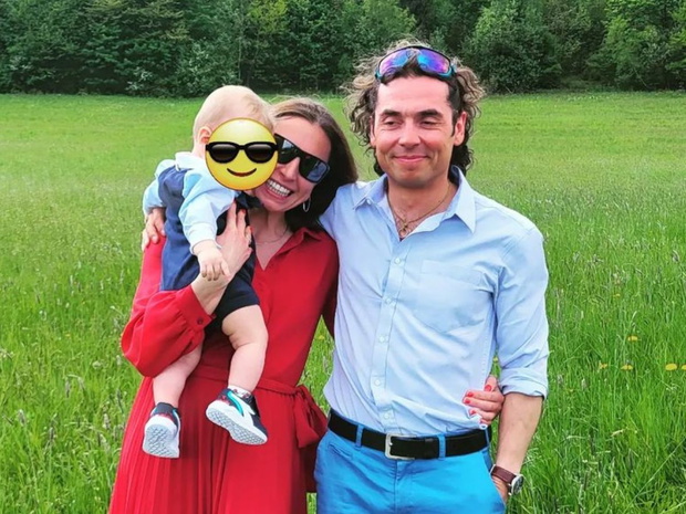 Kacper tekieli z Justyną Kowalczyk i Hugo