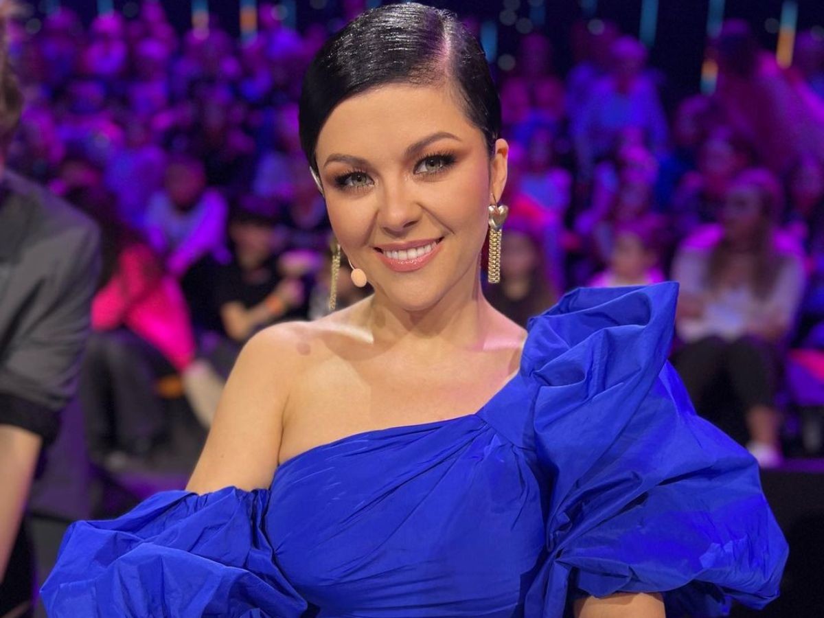 Katarzyna Cichopek w niebieskiej sukience Pinko za 2 tys zł