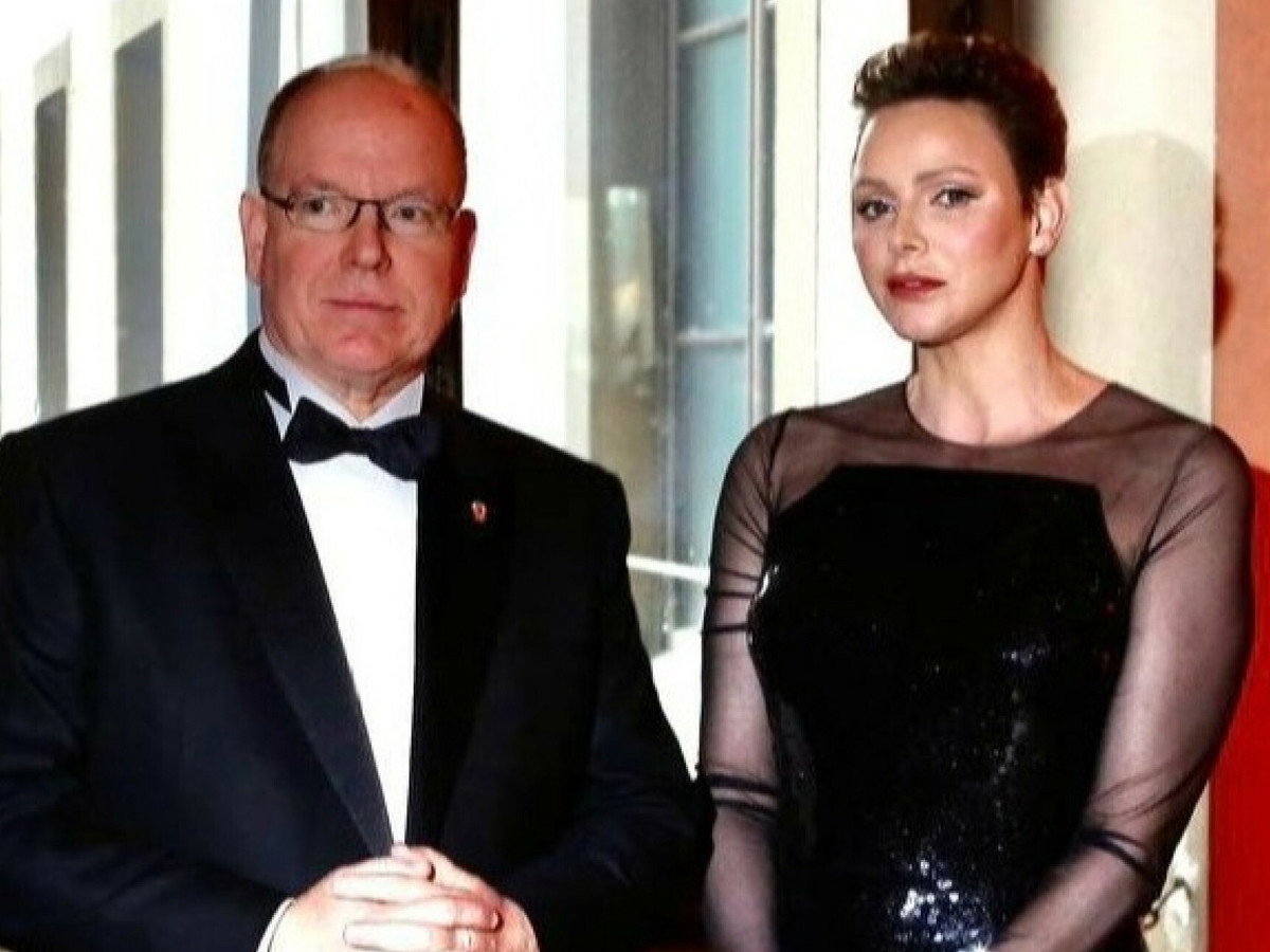 Książę Albert i księżna Charlene w Palazzo Vecchio