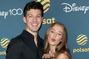 Wiktoria Gąsiewska i Jasper Sołtysiewicz na 100-leciu Disney'a