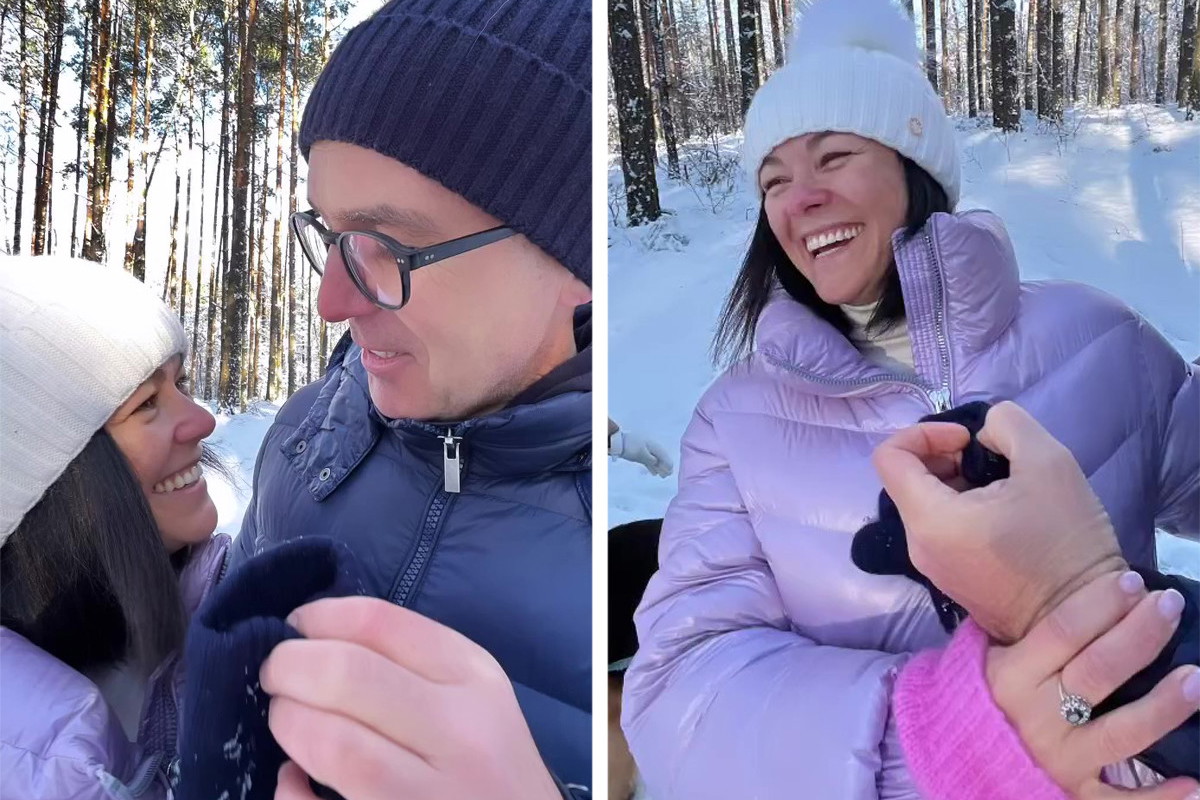 Katarzyna Cichopek i Maciej Kurzajewski na spacerze