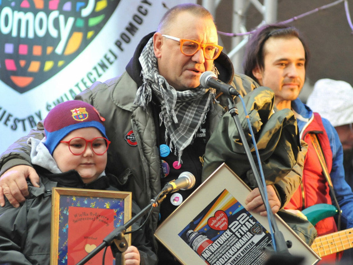 Łukasz Berezak i Jurek Owsiak