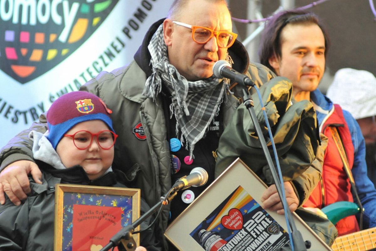 Łukasz Berezak i Jurek Owsiak