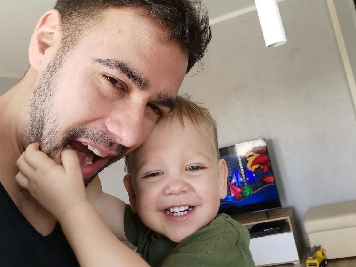 Łukasz ze Ślubu od pierwszego wejrzenia z synem Frankiem