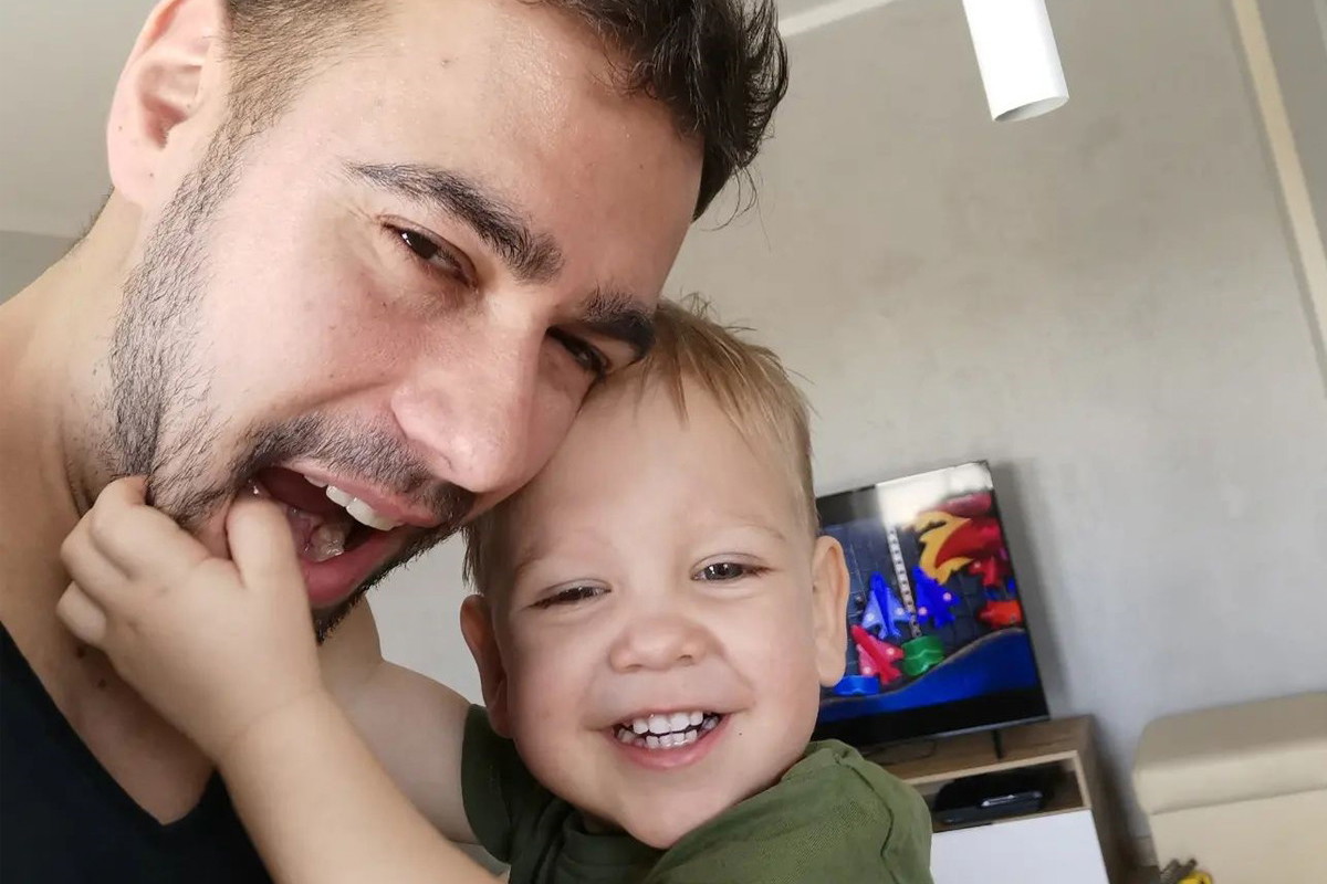 Łukasz ze Ślubu od pierwszego wejrzenia z synem Frankiem