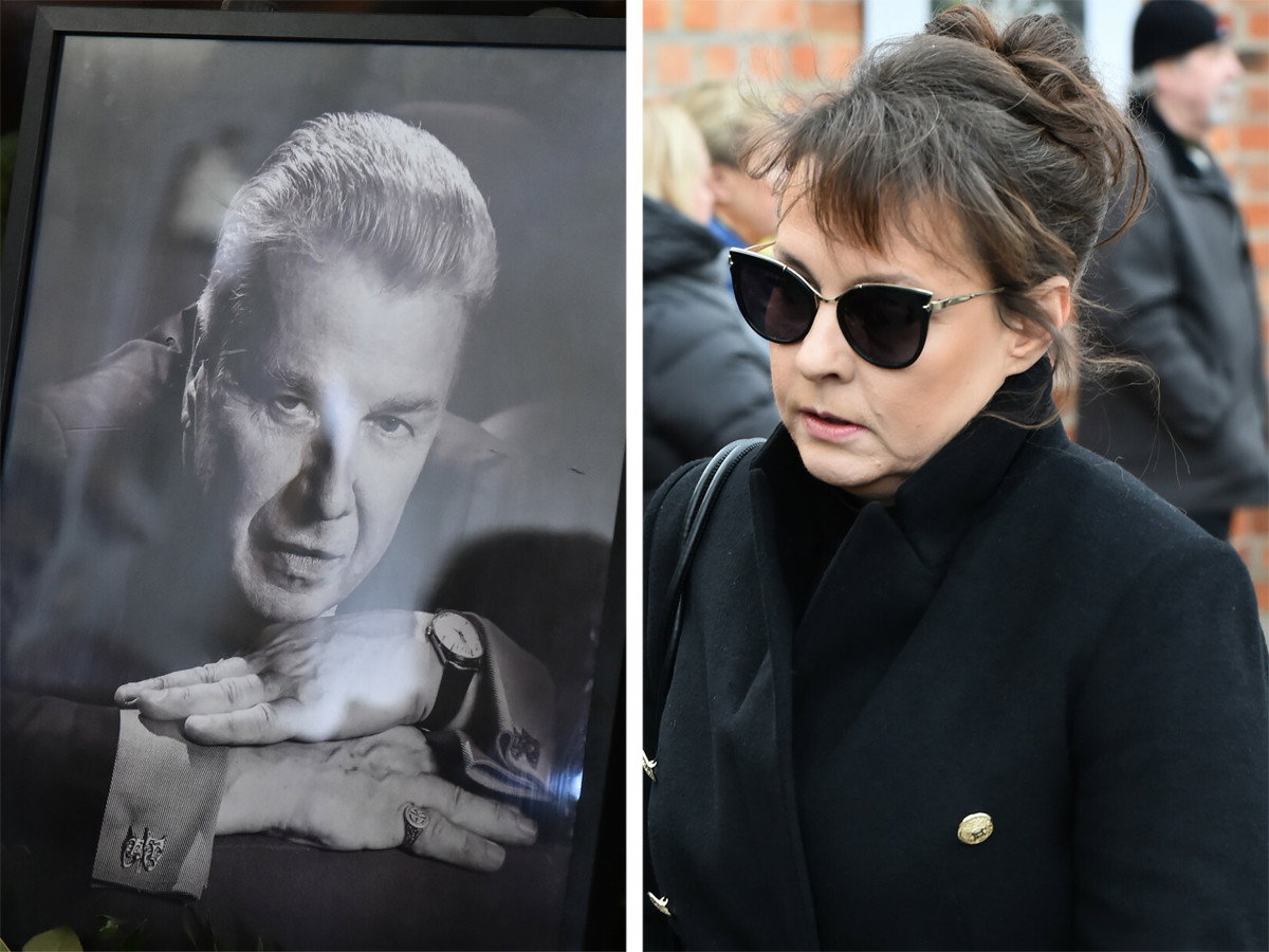 Justyna Sieńczyłło na pogrzebie Emiliana Kamińskiego