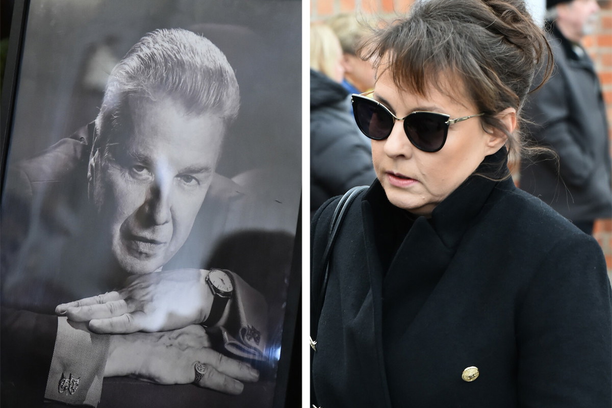 Justyna Sieńczyłło na pogrzebie Emiliana Kamińskiego