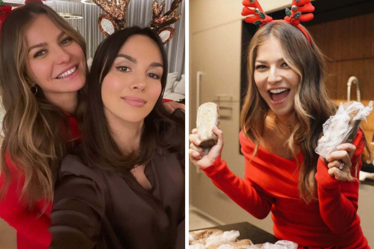 Anna Lewandowska piecze pierniczki z Pauliną Krupińską