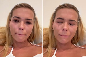 Sandra Kubicka płacze
