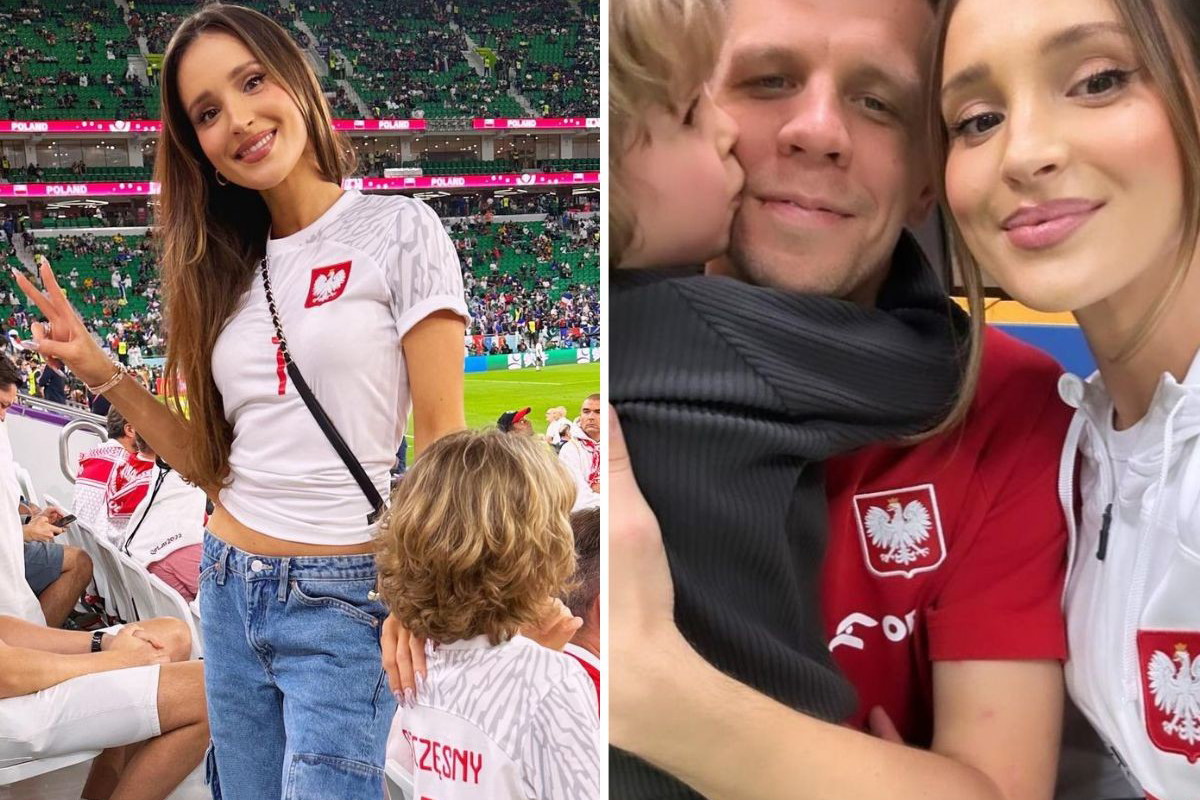 Marina kibicuje Wojciechowi Szczęsnemu w meczu Polska-Francja