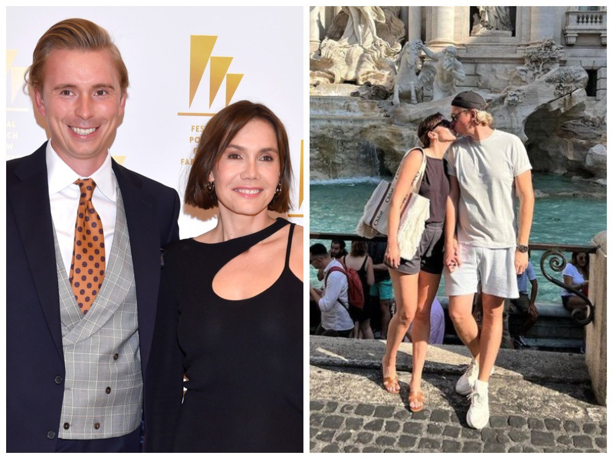 Olga Bołądź i jej partner