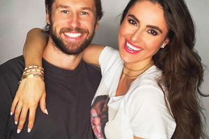 Grzegorz Krychowiak i Celia Jaunat